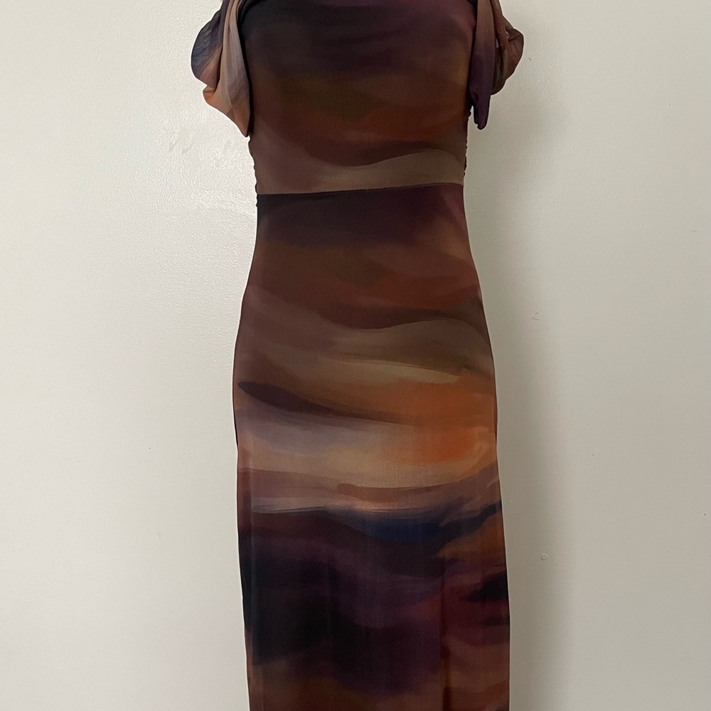 NWOT Elegant Multicolor Evening Dress